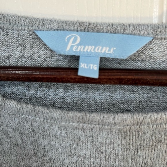 Penmans pale blue 3/4 sleeve top with knot tie in front size XL - Picture 10 of 10